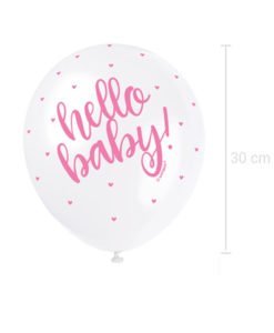 Ballons Hello Baby Rose