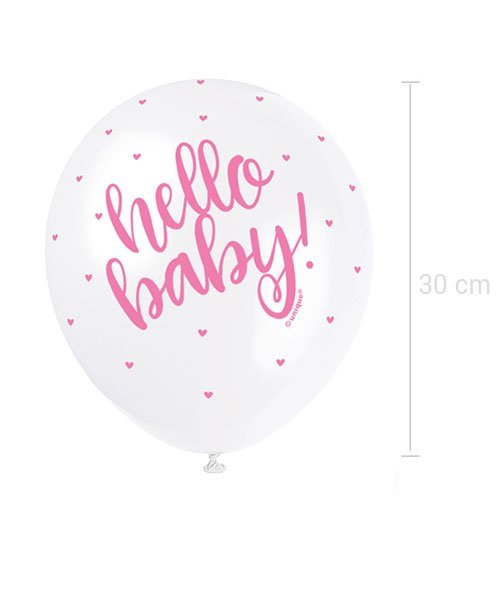 Ballons Hello Baby Rose