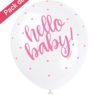 Ballons Hello Baby Rose