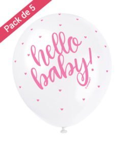 Ballons Hello Baby Rose