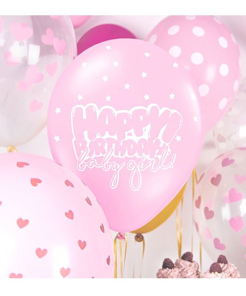 Ballons Happy Birthday Baby Girl