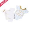Carte Pronostics Bleus Baby Shower Garçon