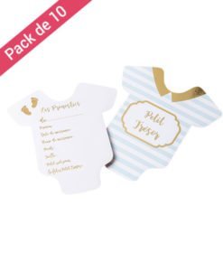 Carte Pronostics Bleus Baby Shower Garçon