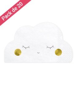 Serviettes Nuage Anniversaire Baby Shower Naissance
