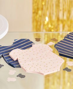 Serviettes Papier Gender Reveal Baby Shower