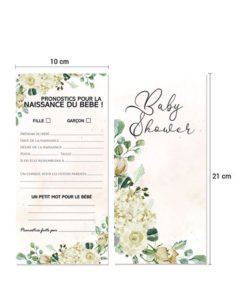 Jeu pour Baby Shower - 30 cartes