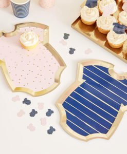 8 Assiettes Roses et Bleues - Collection Gender Reveal