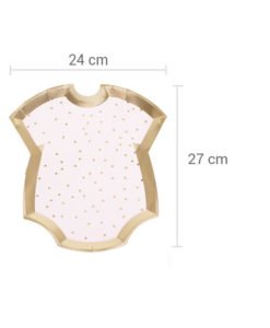 8 Assiettes Roses et Bleues - Collection Gender Reveal