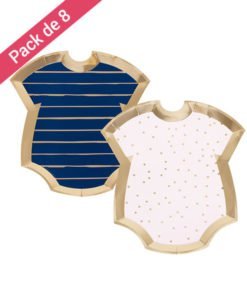 Assiettes Gender Reveal Baby