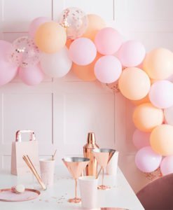 Arche Ballon Peche et Rose