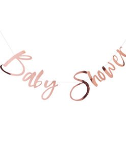 Banderole Lettre Rose Gold Baby Shower