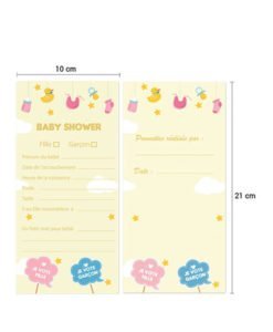 Jeu pour Baby Shower - 30 cartes