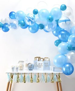 Arche Ballons Bleu et Blancs