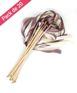 Baguette Mariage Marron - Beige