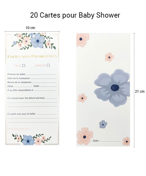 Jeu Baby Shower à imprimer, Pronostic Bébé, Prédictions de