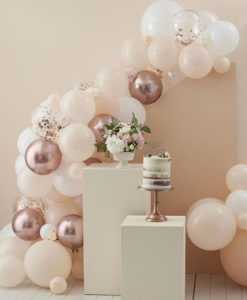 Arche Ballon Blanc Rose Gold