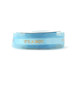 Ruban Bleu Organza Satin It's a Boy